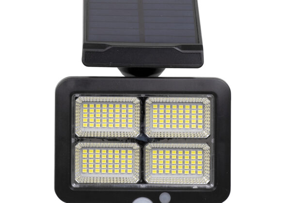 Αυτόνομος Ηλιακός Προβολέας LED SMD 20W 1500lm με Ενσωματωμένη Μπαταρία 2400mAh - Φωτοβολταϊκό Πάνελ με Αισθητήρα Ημέρας-Νύχτας - PIR Αισθητήρα Κίνησης και Ασύρματο Χειριστήριο IR Αδιάβροχο IP65 Ψυχρό Λευκό 6000K