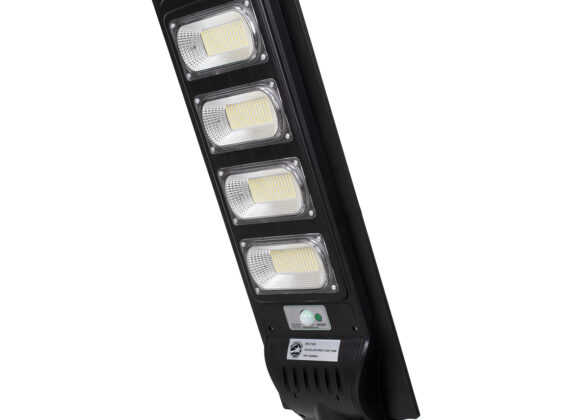 Αυτόνομο Ηλιακό Φωτιστικό Δρόμου Street Light LED SMD 200W 16000lm με Ενσωματωμένη Μπαταρία Li-ion 12000mAh - Φωτοβολταϊκό Πάνελ με Αισθητήρα Ημέρας-Νύχτας PIR Αισθητήρα Κίνησης και Ασύρματο Χειριστήριο Αδιάβροχο IP65 Ψυχρό Λευκό 6000K