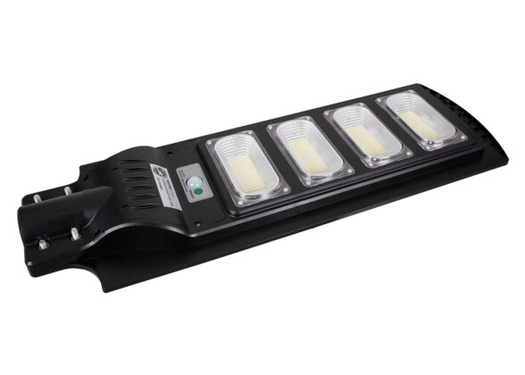 Αυτόνομο Ηλιακό Φωτιστικό Δρόμου Street Light LED SMD 200W 16000lm με Ενσωματωμένη Μπαταρία Li-ion 12000mAh - Φωτοβολταϊκό Πάνελ με Αισθητήρα Ημέρας-Νύχτας PIR Αισθητήρα Κίνησης και Ασύρματο Χειριστήριο Αδιάβροχο IP65 Ψυχρό Λευκό 6000K