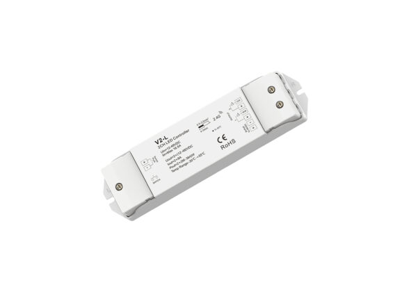 DC RF 2.4Ghz Dimmer High Speed Controller & Push Dimming 2 Κανάλια DC 12-48V 2 x 8A 384W - Max 16.5A 384W - IP20 Μ17.5 x Π4.5 x Υ2.5cm - 5 Years Warranty