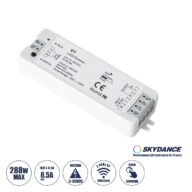 DC RF 2.4Ghz Dimmer High Speed Controller & Push Dimming 1 Κανάλι DC 5-36V 1 x 8A 288W – Max 8.5A 288W – IP20 Μ10 x Π3.5 x Υ2cm – 5 Years Warranty