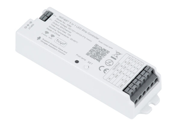 Ασύρματος WiFi LED RGBW+WW+CCT Controller IOS/Android 5in1 Bluetooth 2.4Ghz DC 12-24V Max 180W