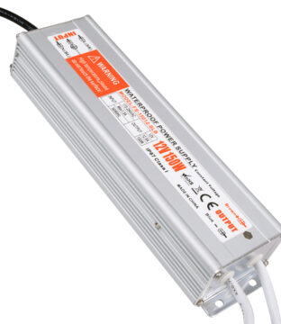 Μεταλλικό Τροφοδοτικό SELV για Προϊόντα LED 150W 12.5A – AC 220-240V σε DC 12V – Αδιάβροχο IP67 L24.3 x W7.4 x H4.5cm – 3 Years Warranty