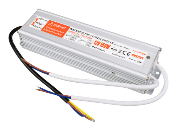 Μεταλλικό Τροφοδοτικό SELV για Προϊόντα LED 150W 12.5A - AC 220-240V σε DC 12V - Αδιάβροχο IP67 L24.3 x W7.4 x H4.5cm - 3 Years Warranty