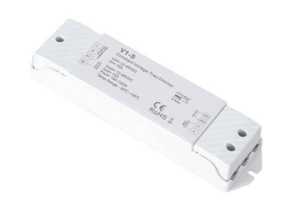 V1-S SKYDANCE AC Triac Dimmer Push Dimming 1 Κανάλι DC 12-48V 1 x 15A 720W - Max 15A 720W - IP20  Μ17.5 x Π4.5 x Υ2.5cm - 5 Χρόνια Εγγύηση