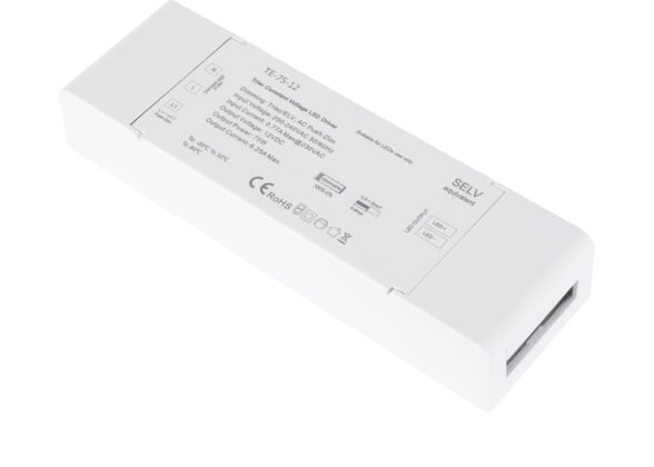 TE-75-12 SKYDANCE AC Triac Dimmer Push Dimming 1 Κανάλι AC 200-240V 1 x 6.25A 75W - Max 6.25A 75W - IP20 Μ18 x Π5.7 x Υ3cm - 5 Χρόνια Εγγύηση