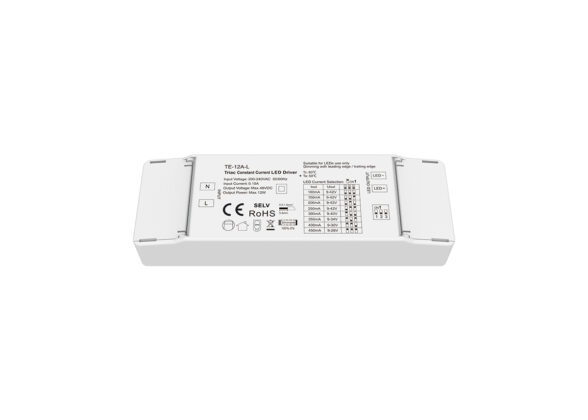 TE-12A-L SKYDANCE AC Triac Dimmable Constant Current LED Driver 1 Κανάλι AC 200-240V 1 x 0.15A 12W - Max 0.15A 12W - IP20  Μ11.1 x Π3.7 x Υ2cm - 5 Χρόνια Εγγύηση