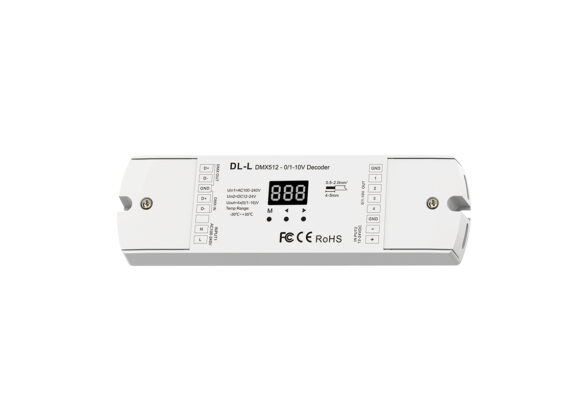 DL-L SKYDANCE AC DMX512 to 0/1-10V Converter / Decoder 4 Καναλιών - 2 Inputs DC 12-24V ή AC 100-240V - IP20  Μ17 x Π5 x Υ2.5cm - 5 Χρόνια Εγγύηση