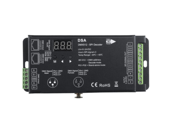 DSA SKYDANCE DC RF 2.4Ghz DMX512 to SPI Decoder DC 5-24V - IP20 Π16.5 x Π7 x Υ3.7cm - 5 Χρόνια Εγγύηση