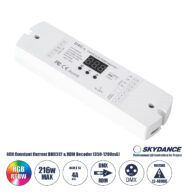 D4C-L SKYDANCE DC DMX512 Constant Current & RDM Decoder 4 Καναλιών DC 12-48V 4 x 1A 54W – Max 4A 216W – IP20  Μ17 x Π5 x Υ2.5cm – 5 Χρόνια Εγγύηση