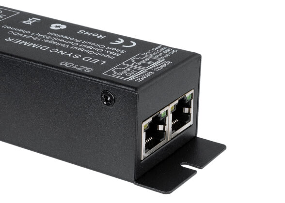 DC RF 2.4Ghz Controller & Dimmer 1 Κανάλι DC 12-24V 25A MAX 600W IP 20 Μ12.7 x Π4 x Υ3.2cm με Χειριστήριο RF 2.4Ghz SYNC