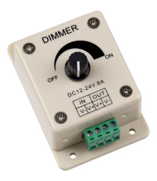 LED Dimmer Εξωτερικό με Ποτενσιόμετρο 12-24V Max 192W