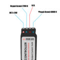 Ασύρματο LED CCT Controller με Χειριστήριο RF 2.4Ghz DC 5-24V Max 192W