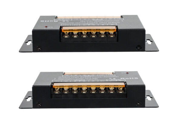 DC Power & Signal High Speed Amplifier Ενισχυτής Ισχύος & Σήματος Υψηλών Ταχυτήτων 4 Καναλιών DC 5-24V 4 x 8A 768W - Max 32A 768W - IP20 - Μ14.5 x Π7.5 x Υ2.5cm - 3 Χρόνια Εγγύηση