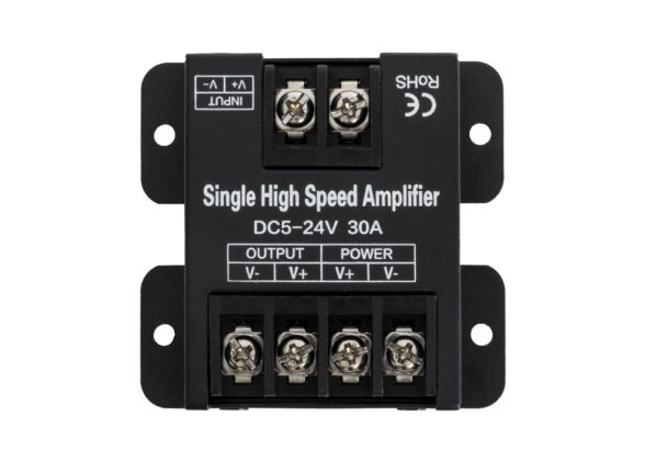 DC Power & Signal High Speed Amplifier Ενισχυτής Ισχύος & Σήματος Υψηλών Ταχυτήτων 1 Καναλιού DC 5-24V 1 x 30A 360W - Max 30A 360W - IP20 - Single Color - Μ6.3 x Π6.7 x Υ2cm - 2 Χρόνια Εγγύηση