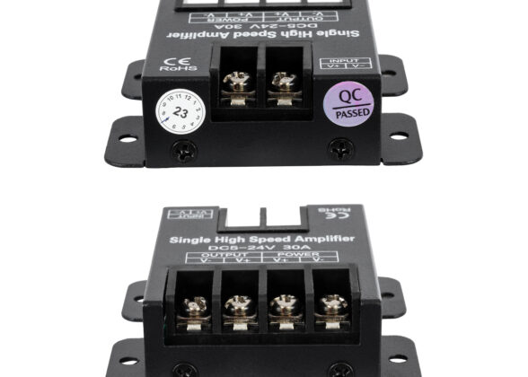 DC Power & Signal High Speed Amplifier Ενισχυτής Ισχύος & Σήματος Υψηλών Ταχυτήτων 1 Καναλιού DC 5-24V 1 x 30A 360W - Max 30A 360W - IP20 - Single Color - Μ6.3 x Π6.7 x Υ2cm - 2 Χρόνια Εγγύηση