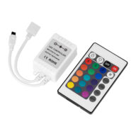 Ασύρματος LED RGB Controller με Χειριστήριο IR DC 12-24V Max 144W