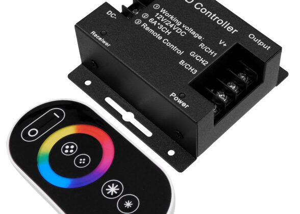 Ασύρματος LED RGB Controller με Χειριστήριο Αφής 2.4G RF 12v (216w) - 24v (432w) DC