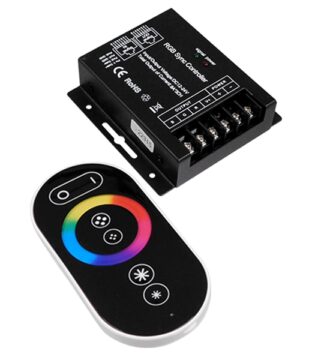 Ασύρματος LED RGB Controller με Χειριστήριο Αφής 2.4G RF SYNC 12V (288w) – 24V (576w) DC