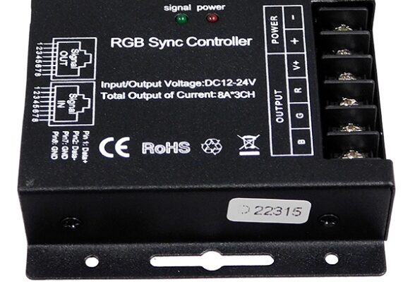 Ασύρματος LED RGB Controller με Χειριστήριο Αφής 2.4G RF SYNC 12V (288w) - 24V (576w) DC