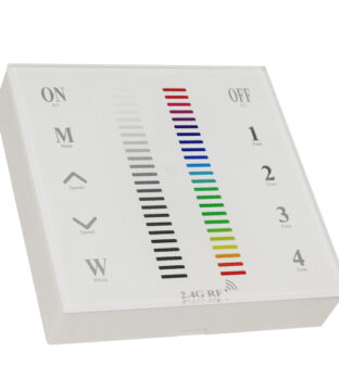 Ασύρματο LED RGB Χειριστήριο Αφής και Τοίχου 2.4G RF Έως και 4 Διαφορετικά Groups DC GloboStar 73417