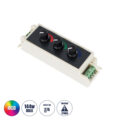 DC RGB Dimmer Controller 3 Καναλιών DC 12V 3 x 9A 144W - Max 27A 144W - IP20 Μ13 x Π4 x Υ4.5cm - 3 Χρόνια Εγγύηση