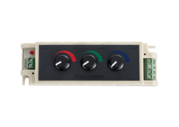 DC RGB Dimmer Controller 3 Καναλιών DC 12V 3 x 9A 144W - Max 27A 144W - IP20 Μ13 x Π4 x Υ4.5cm - 3 Χρόνια Εγγύηση