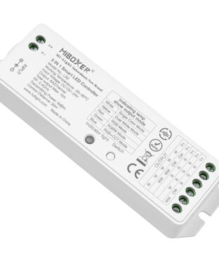 LS2 Mi-BOXER DC RF 2.4Ghz 5 in 1 Dimmer High Speed Controller / Dimmer 5 Καναλιών DC 12-24V 5 x 3A 72W – Max 15A 360W – IP20 RGBW+WW Μ13 x Π5 x Υ2.5cm – 5 Years Warranty