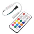 Ασύρματος LED Mini Dream-Color Magic Digital RGBW Controller με Χειριστήριο RF 21 Keys για LED Digital RGBW Προϊόντα 5v - 12v - 24v 2048 IC