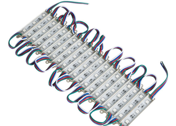 20 Τεμάχια x LED Modules 3 x SMD 5050 0.8W 50lm DC 12V - Αδιάβροχο IP66 - RGB - 2 Χρόνια Εγγύηση