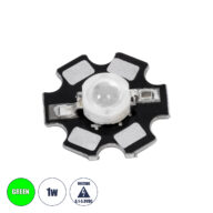 High Power Star LED – Υψηλής Ισχύος Star LED 1W DC 3.2V Πράσινο Φ2 x Υ0.6cm – 2 Χρόνια Εγγύηση