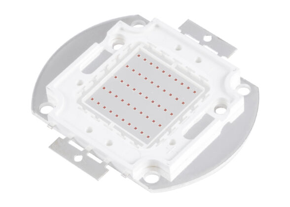 Υψηλής Ισχύος LED COB BRIDGELUX 50W 2500lm DC 20-24V - Μ5.6 x Π5.2 x Υ0.6cm - Κόκκινο - 2 Χρόνια Εγγύηση