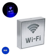 Φωτιστικό Τοίχου Ένδειξης Wi-Fi LED 1W AC 220-240V IP20 – Σώμα Αλουμινίου – Μ11 x Π11 x Υ3cm – Μπλε