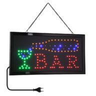 Φωτιστικό Ταμπέλα LED Σήμανσης BAR με Πρίζα AC 230V Μ48xΠ25xΥ2cm