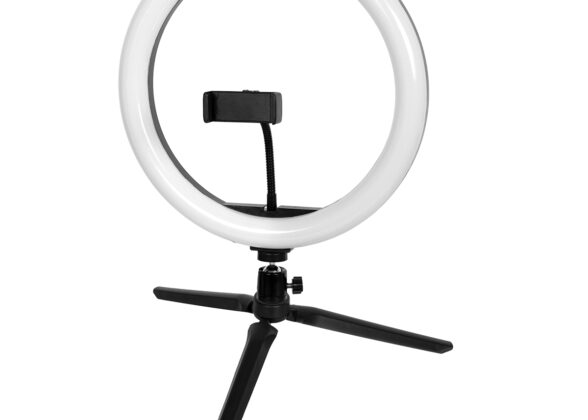 Professional Digital Ring Light Φ30cm LED SMD 40W 4000lm 180° DC 5V με Καλώδιο Τροφοδοσίας USB - Ενσωματωμένο Χειριστήριο Εναλλαγής Χρωμάτων & 1 Βάση Τηλεφώνου - Πολύχρωμο RGBW+WW Dimmable