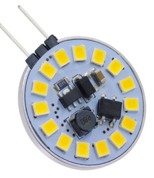 GloboStar® 76105 Λάμπα G4 LED SMD 2835 3W 330lm 120° DC 12-24V Side Pin Φυσικό Λευκό 4500K Dimmable