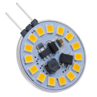 Λάμπα G4 LED SMD 2835 3W 300lm 120° DC 12-24V Side Pin Θερμό Λευκό 3000K Dimmable