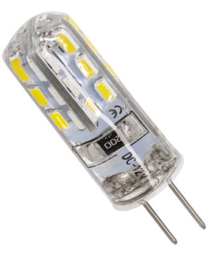 Λάμπα G4 LED SMD 2835 2W 190lm 320° DC 12V Σιλικόνης Φυσικό Λευκό 4500K Dimmable