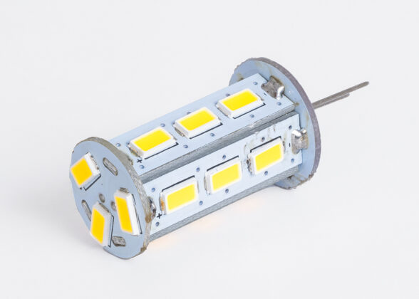 Λάμπα LED G4 SMD 5630 5W 600lm 320° DC 12-24V IP20 Φ1.8 x Υ4.3cm Ψυχρό Λευκό 6000K Dimmable - 2 Χρόνια Εγγύηση