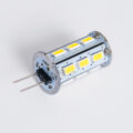 Λάμπα LED G4 SMD 5630 5W 600lm 320° DC 12-24V IP20 Φ1.8 x Υ4.3cm Ψυχρό Λευκό 6000K Dimmable - 2 Χρόνια Εγγύηση