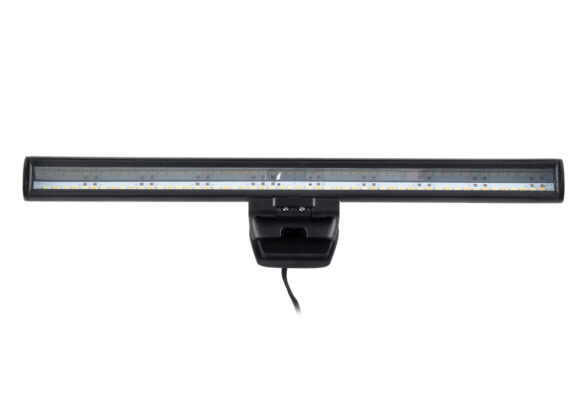 Φωτιστικό Οθόνης Anti-Glare E-Reading LED 5W 565lm DC 5V με Καλώδιο Τροφοδοσίας USB 2.0 & Ενσωματωμένο Χειριστήριο Εναλλαγής Χρωμάτων CCT Θερμό Λευκό 2700K - Φυσικό Λευκό 4500K - Ψυχρό Λευκό 6000K Dimmable Μαύρο Μ26 x Π4.5 x Υ4.5cm