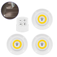 Φωτιστικά Νυκτός Μπαταρίας LED COB 6W 600lm με Timer & Ασύρματο Χειριστήριο RF – ΣΕΤ 3 Τεμαχίων Θερμό Λευκό 3000K