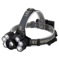 Φακός Κεφαλής Επαναφορτιζόμενος Zoom LED CREE XML2-T6 Chip 90 Watt 9000lm με 2 x 18650 Μπαταρίες 13600mAh Ψυχρό Λευκό 6000K