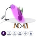 Grow Light Full Spectrum LED Φωτιστικό Ανάπτυξης Φυτών Γλάστρας με 1 Κινούμενη Κεφαλή & Βάση Clip SMD 2835 5W 160° DC 5V IP20 με Dimmer & Timer Εσωτερικού Χώρου για Κάλυψη Επιφάνειας 0.6m x 0.6m Πλήρους Φάσματος Φωτισμού