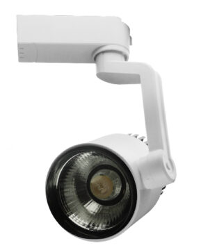 GloboStar S-40043 Διφασικό Bridgelux COB LED Φωτιστικό Σποτ Ράγας 15W 230V 1500lm 24° Θερμό Λευκό 3000k