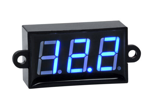 Όργανο Μέτρησης Τάσης Βολτόμετρο με Οθόνη LED Display DC 3.5 έως 30V Μπλε Μ5.5 x Π1.5 x Υ2.5cm