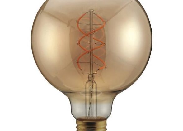 ΛΑΜΠΑ LED G95 FILAMENT "DECOR" 5W E27 1800K 220-240V DIMMABLE  GOLD