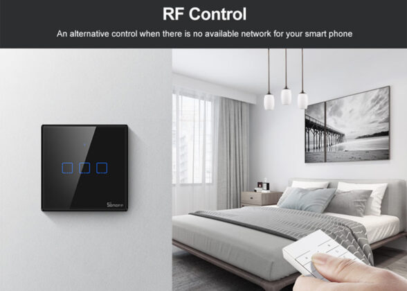 SONOFF T3EU1C-TX-EU-R2 - Wi-Fi Smart Wall Touch Button Switch 1 Way TX GR Series