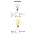 SONOFF B02-F-A60-R2 - Wi-Fi Smart LED Filament Bulb E27 A60 7W 806lm AC 220-240V CCT Change from 2200K to 6500K Dimmable