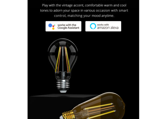 SONOFF B02-F-A60-R2 - Wi-Fi Smart LED Filament Bulb E27 A60 7W 806lm AC 220-240V CCT Change from 2200K to 6500K Dimmable